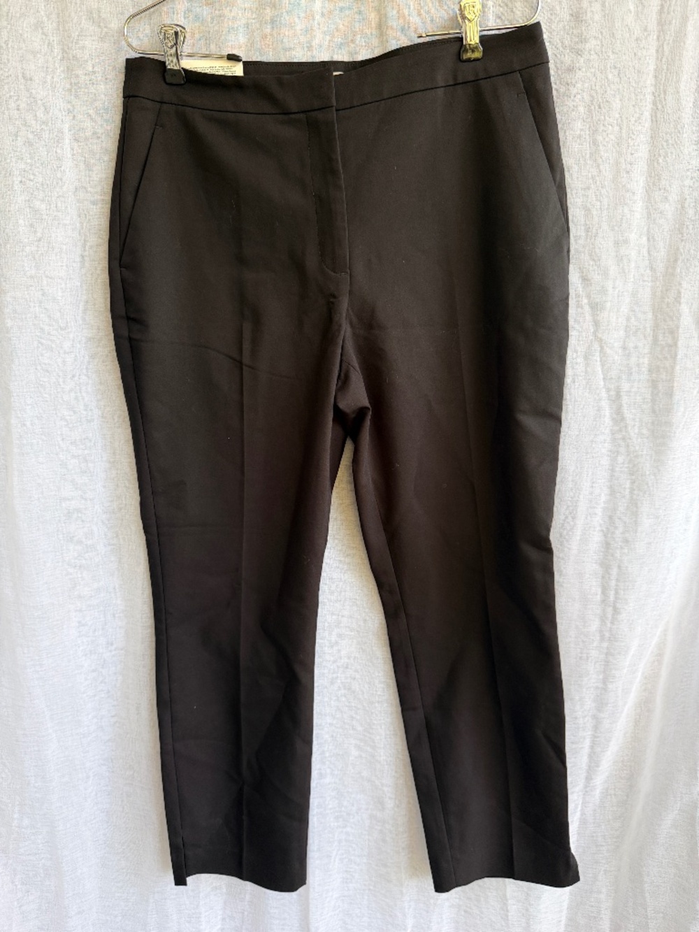 H&M | Women’s Slim Regular Waist Ankle-Length Slacks | Size 10 | Black‎ | NWT